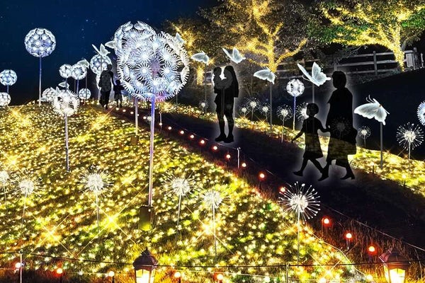 【兵庫県内発】 光が咲く、冬だけの英国庭園へ『ローザン HIKARIUM -ヒカリウム-』と近江牛鉄板焼きディナー 日帰り2